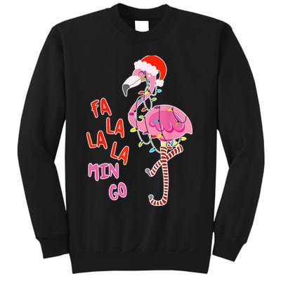 Fa La La La Min Go Flamingo Christmas Sweatshirt