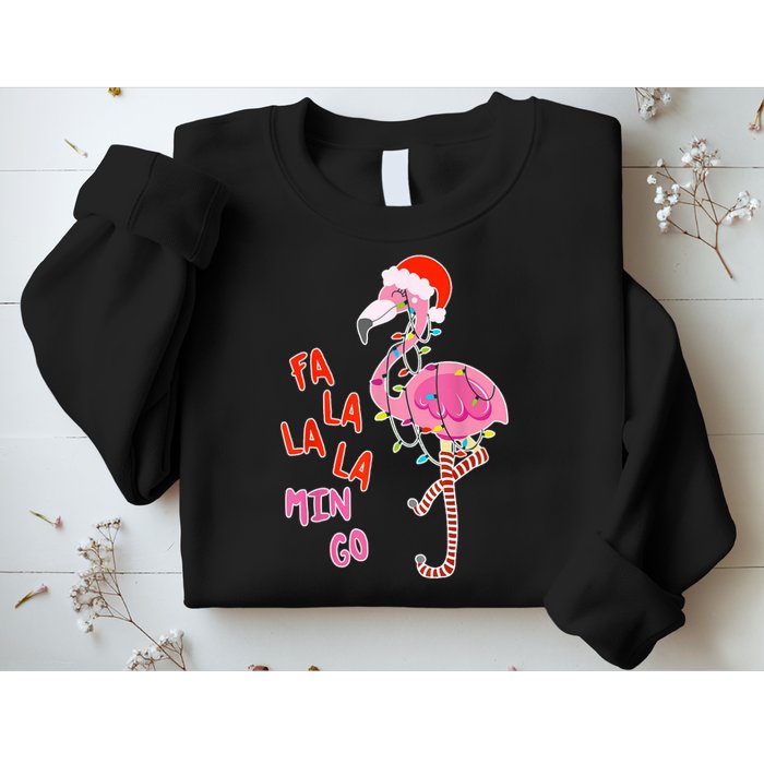 Fa La La La Min Go Flamingo Christmas Sweatshirt