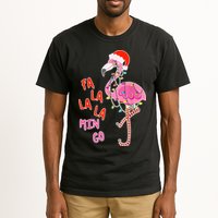 Fa La La La Min Go Flamingo Christmas Tall T-Shirt