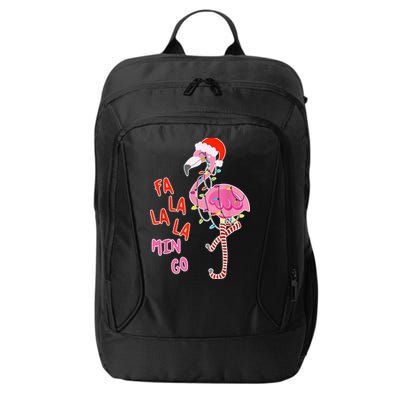 Fa La La La Min Go Flamingo Christmas City Backpack