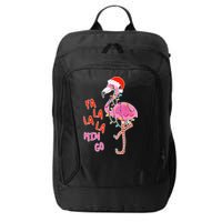 Fa La La La Min Go Flamingo Christmas City Backpack