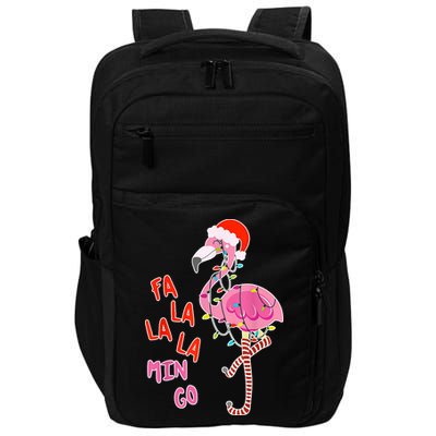 Fa La La La Min Go Flamingo Christmas Impact Tech Backpack