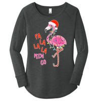 Fa La La La Min Go Flamingo Christmas Women's Perfect Tri Tunic Long Sleeve Shirt