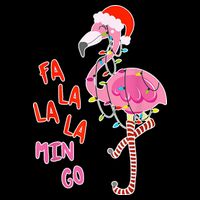 Fa La La La Min Go Flamingo Christmas 16 in Basic Backpack