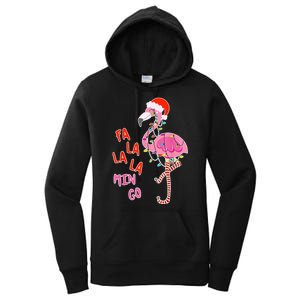 Fa La La La Min Go Flamingo Christmas Women's Pullover Hoodie