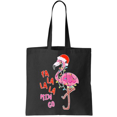 Fa La La La Min Go Flamingo Christmas Bag