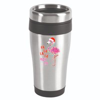 Fa La La La Min Go Flamingo Christmas 16oz Travel Tumbler