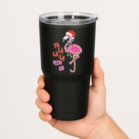 Fa La La La Min Go Flamingo Christmas Tumbler