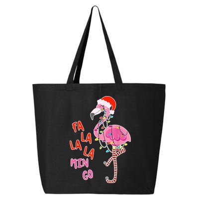 Fa La La La Min Go Flamingo Christmas 25L Jumbo Tote