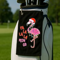 Fa La La La Min Go Flamingo Christmas Golf Towel