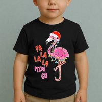 Fa La La La Min Go Flamingo Christmas Toddler T-Shirt