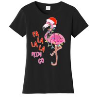 Fa La La La Min Go Flamingo Christmas Women's T-Shirt