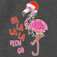Fa La La La Min Go Flamingo Christmas Vector Backpack
