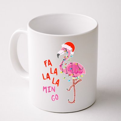 Fa La La La Min Go Flamingo Christmas Coffee Mug