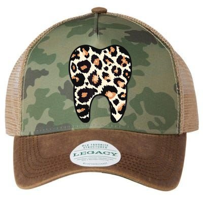 Funny Leopard Leo Dental Hygienist Teeth Assistant Dentistry Legacy Tie Dye Trucker Hat