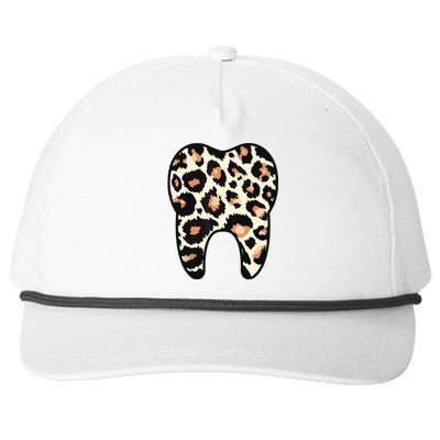 Funny Leopard Leo Dental Hygienist Teeth Assistant Dentistry Snapback Five-Panel Rope Hat