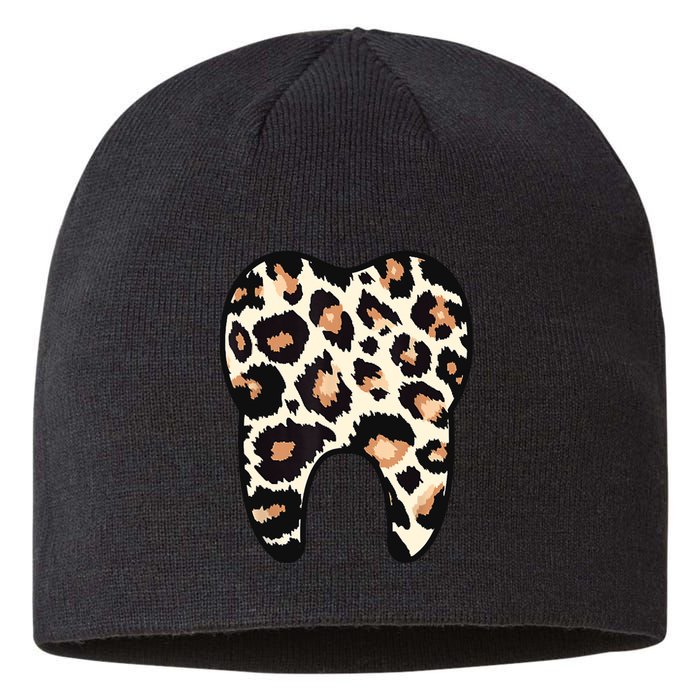 Funny Leopard Leo Dental Hygienist Teeth Assistant Dentistry Sustainable Beanie