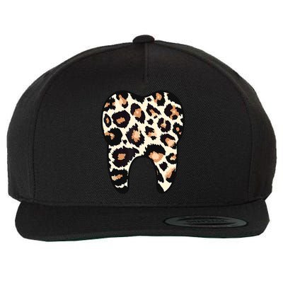 Funny Leopard Leo Dental Hygienist Teeth Assistant Dentistry Wool Snapback Cap