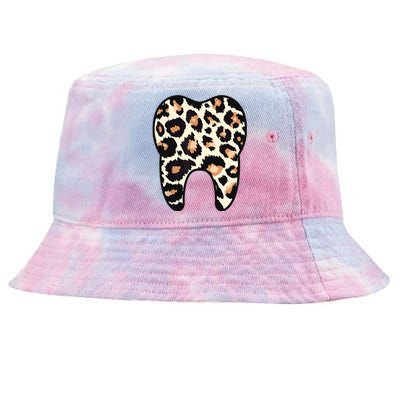 Funny Leopard Leo Dental Hygienist Teeth Assistant Dentistry Tie-Dyed Bucket Hat