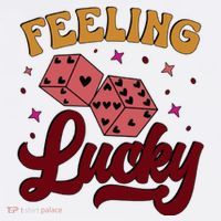 Feeling Lucky Love Dice ValentineS Day Tall T-Shirt