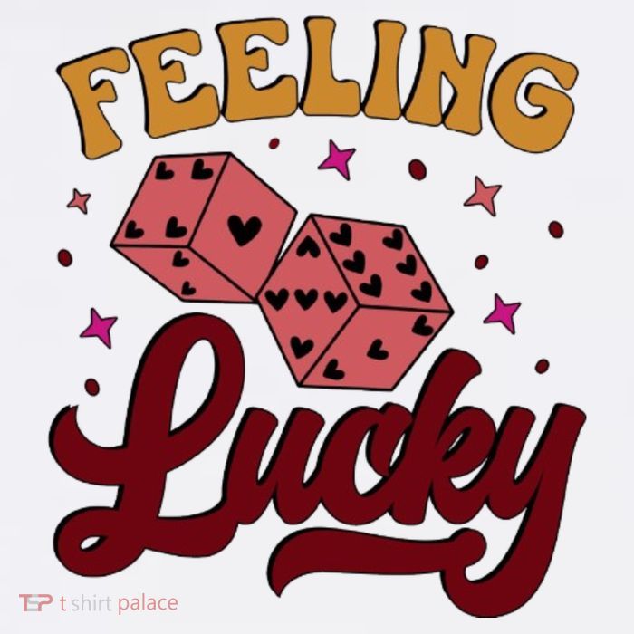 Feeling Lucky Love Dice ValentineS Day Kids T-Shirt