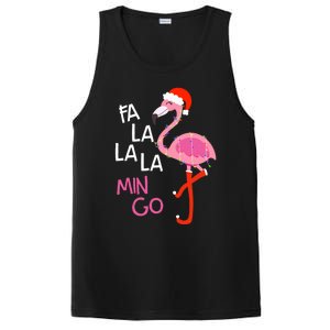 Fa La La La Mingo Flamingo Santa Pink Funny Christmas Cute Gift PosiCharge Competitor Tank