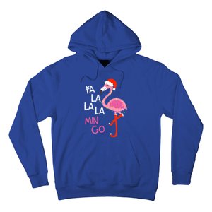 Fa La La La Mingo Flamingo Santa Pink Funny Christmas Cute Gift Hoodie