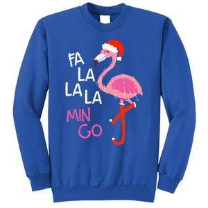 Fa La La La Mingo Flamingo Santa Pink Funny Christmas Cute Gift Sweatshirt