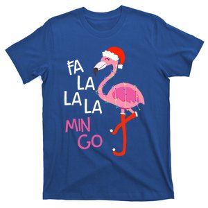 Fa La La La Mingo Flamingo Santa Pink Funny Christmas Cute Gift T-Shirt