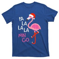 Fa La La La Mingo Flamingo Santa Pink Funny Christmas Cute Gift T-Shirt