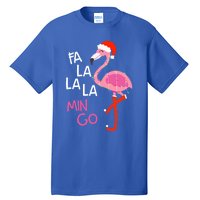 Fa La La La Mingo Flamingo Santa Pink Funny Christmas Cute Gift Tall T-Shirt