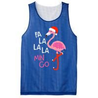 Fa La La La Mingo Flamingo Santa Pink Funny Christmas Cute Gift Mesh Reversible Basketball Jersey Tank