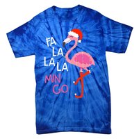 Fa La La La Mingo Flamingo Santa Pink Funny Christmas Cute Gift Tie-Dye T-Shirt