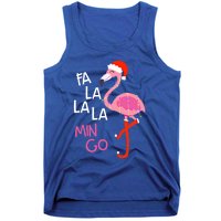 Fa La La La Mingo Flamingo Santa Pink Funny Christmas Cute Gift Tank Top