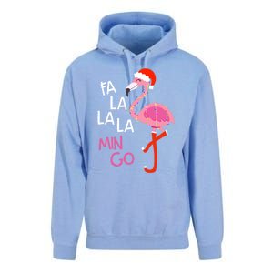 Fa La La La Mingo Flamingo Santa Pink Funny Christmas Cute Gift Unisex Surf Hoodie