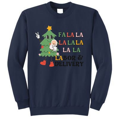 Fa La La La Labor And Delivery Nurse Funny Christmas Holiday Sweatshirt