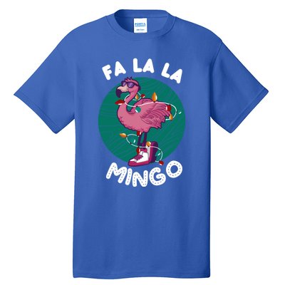 Fa La La Mingo Flamingo Chistmas Season Gift Tall T-Shirt