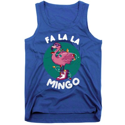 Fa La La Mingo Flamingo Chistmas Season Gift Tank Top