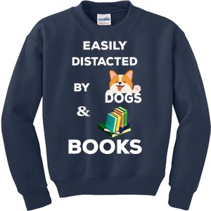 Funny Librarian Loving Dogs Gifts Books Nerds Kids Sweatshirt