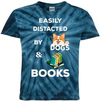 Funny Librarian Loving Dogs Gifts Books Nerds Kids Tie-Dye T-Shirt