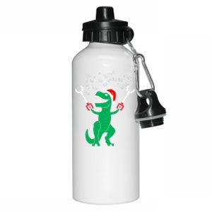 Fa La La Christmas Dinosaur Funny Fa Ra Ra Rawr Gift Aluminum Water Bottle