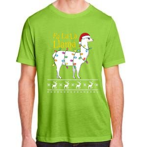 Fa La La Llama Christmas Funny Ugly Christmas Meaningful Gift Adult ChromaSoft Performance T-Shirt