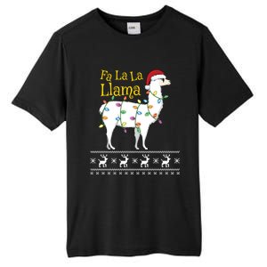 Fa La La Llama Christmas Funny Ugly Christmas Meaningful Gift Tall Fusion ChromaSoft Performance T-Shirt