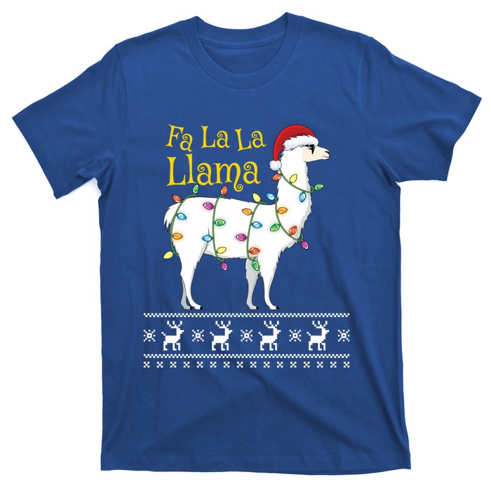 Fa La La Llama Christmas Funny Ugly Christmas Meaningful Gift T-Shirt