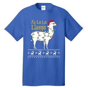 Fa La La Llama Christmas Funny Ugly Christmas Meaningful Gift Tall T-Shirt