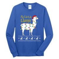 Fa La La Llama Christmas Funny Ugly Christmas Meaningful Gift Tall Long Sleeve T-Shirt