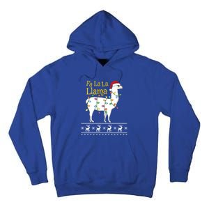 Fa La La Llama Christmas Funny Ugly Christmas Meaningful Gift Tall Hoodie