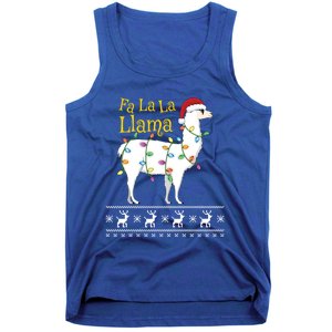 Fa La La Llama Christmas Funny Ugly Christmas Meaningful Gift Tank Top