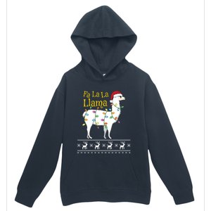 Fa La La Llama Christmas Funny Ugly Christmas Meaningful Gift Urban Pullover Hoodie