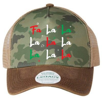 Fa La La Christmas Singer Great Gift Legacy Tie Dye Trucker Hat